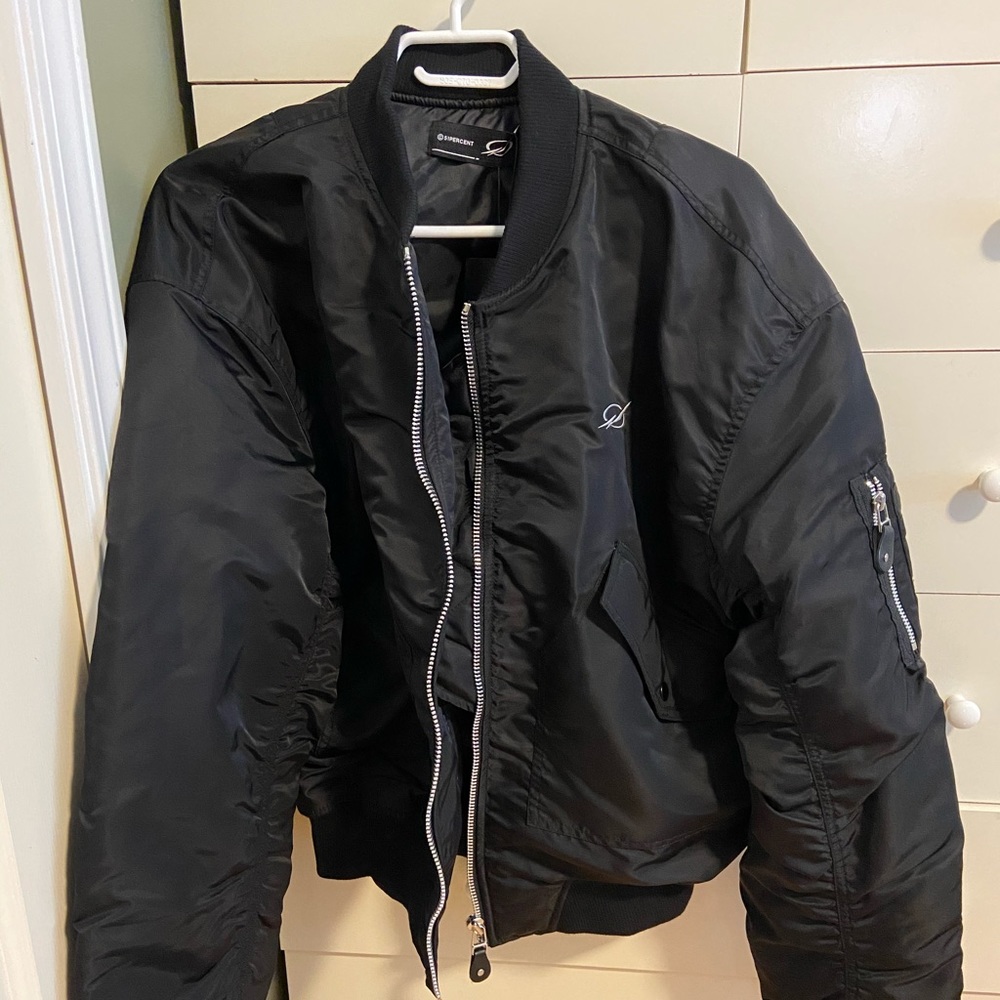 51 percent black bomber jacket